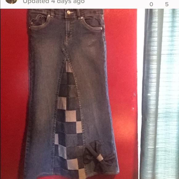 Upcycled jean skirts . Prices firm on these ! - Picture 5 of 8